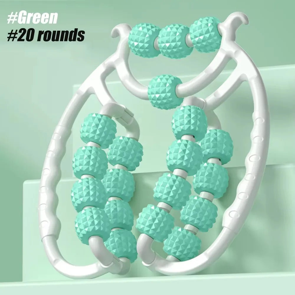 Masseur Musculaire 360° – Rouleau Relaxant Circulaire pour Jambes, Bras & Cou