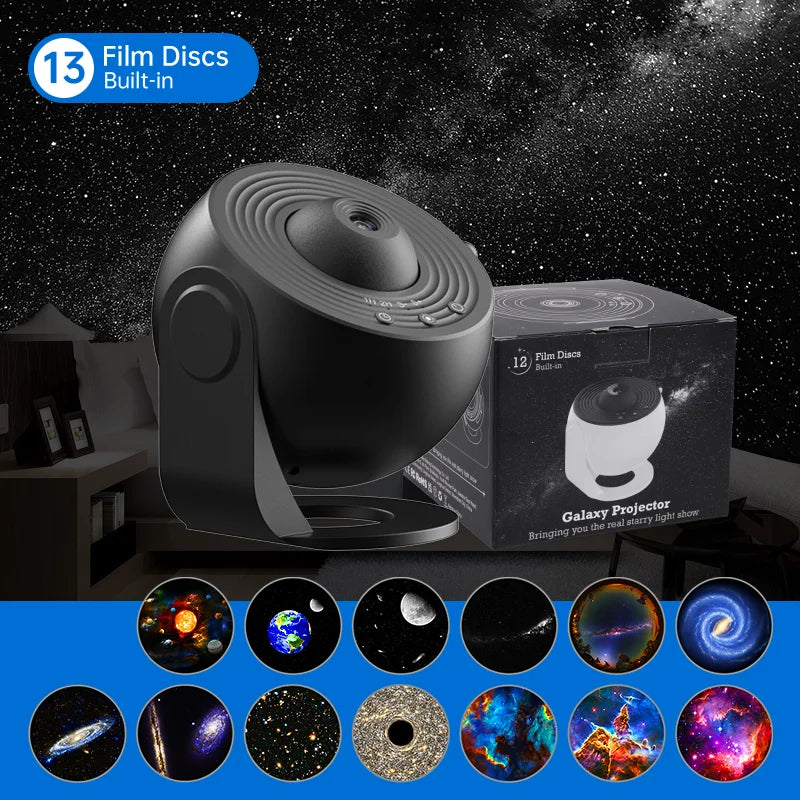 Projecteur Galaxie 360° Rotatif | Lampe Ciel Étoilé pour Enfants & Adultes