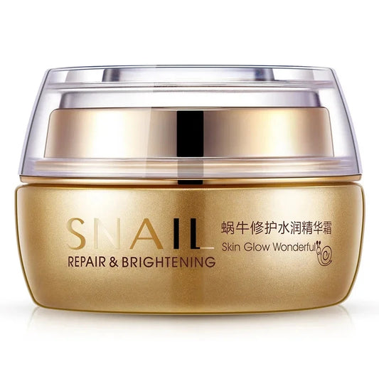 BIOAQUA Crème Visage à la Bave d’Escargot – Hydratante, Raffermissante & Éclaircissante | Soin Anti-Âge Naturel