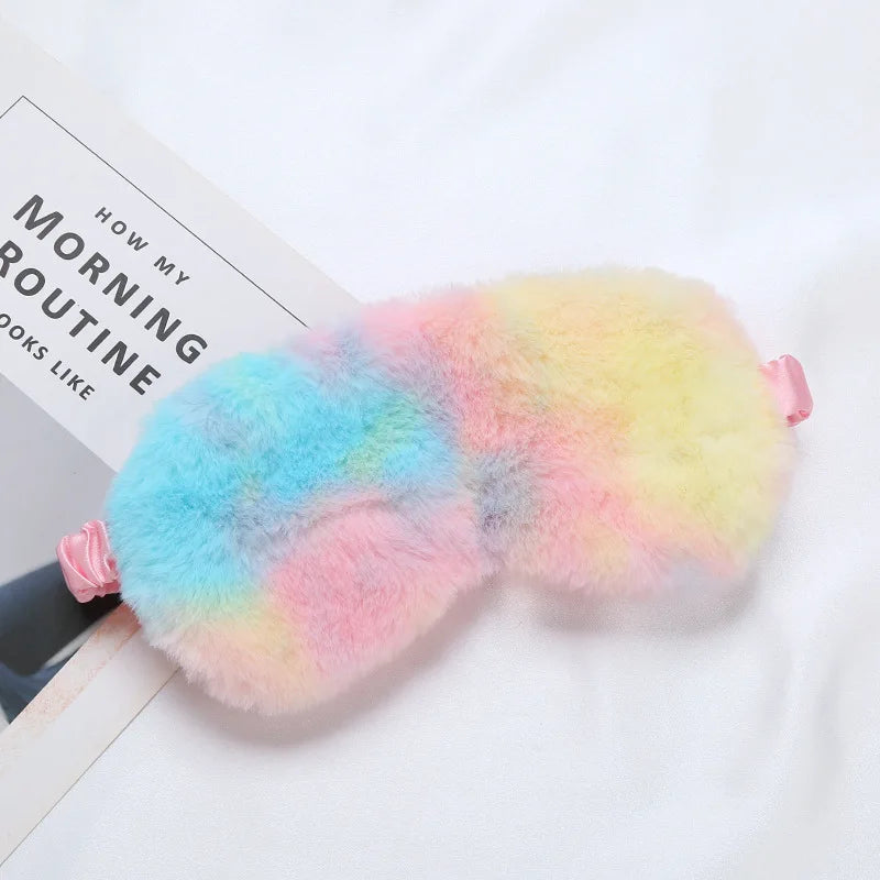 Masque de Sommeil Peluche Nuage – Ultra Doux & Mignon | Pour Sieste & Rêves Enchantés