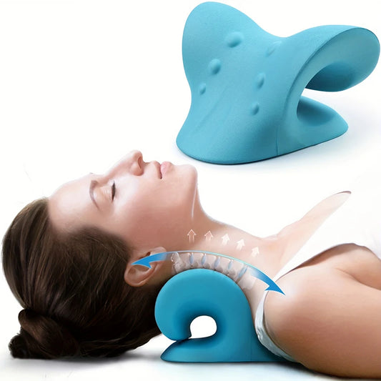 Relaxateur Cervical et Épaules – Oreiller d'Étirement pour Soulager les Douleurs Cervicales & Alignement Vertébral