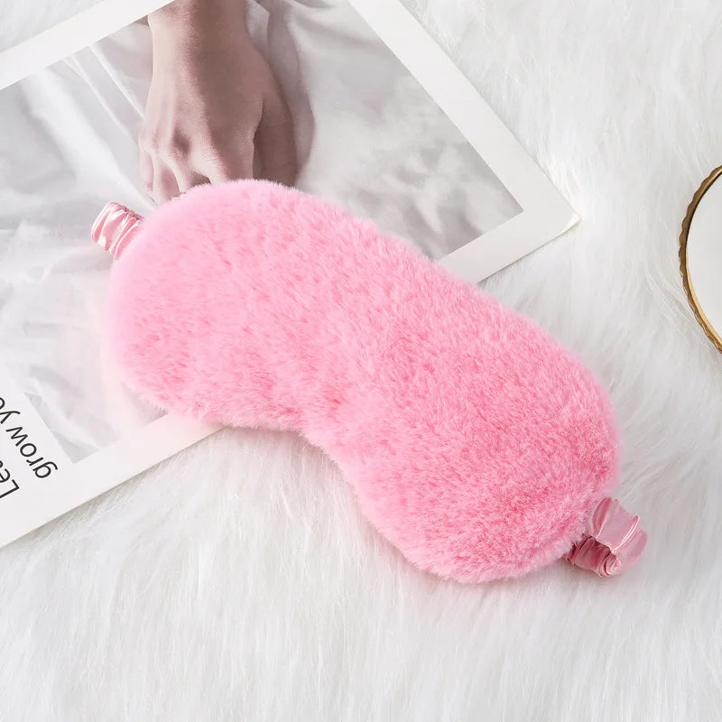 Masque de Sommeil Peluche Nuage – Ultra Doux & Mignon | Pour Sieste & Rêves Enchantés