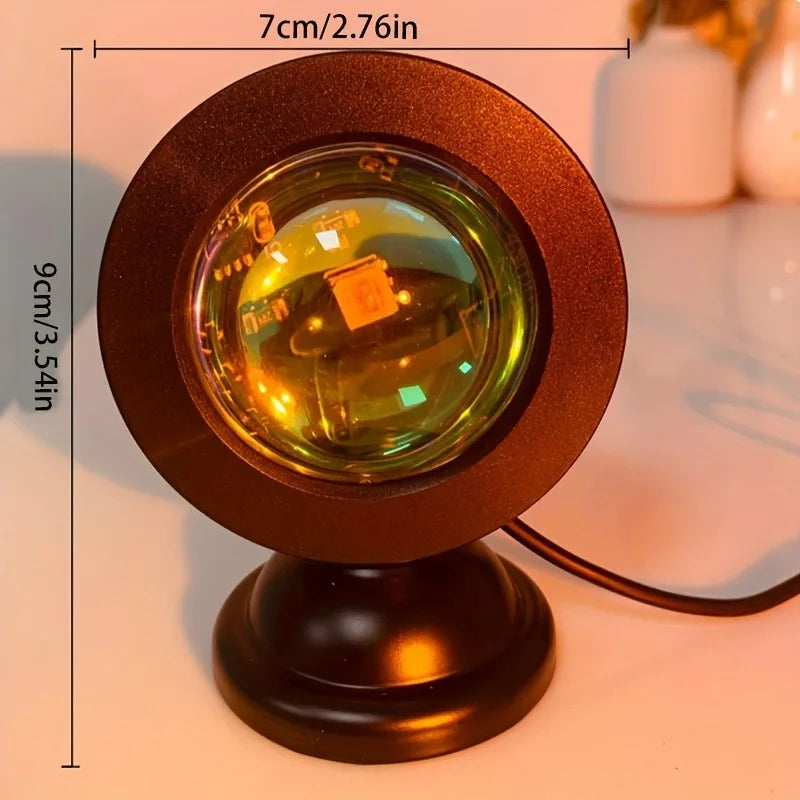 Lampe Sunset LED 16 Couleurs avec Télécommande – Lumière Ambiance Coucher de Soleil | Déco Chambre & Relaxation