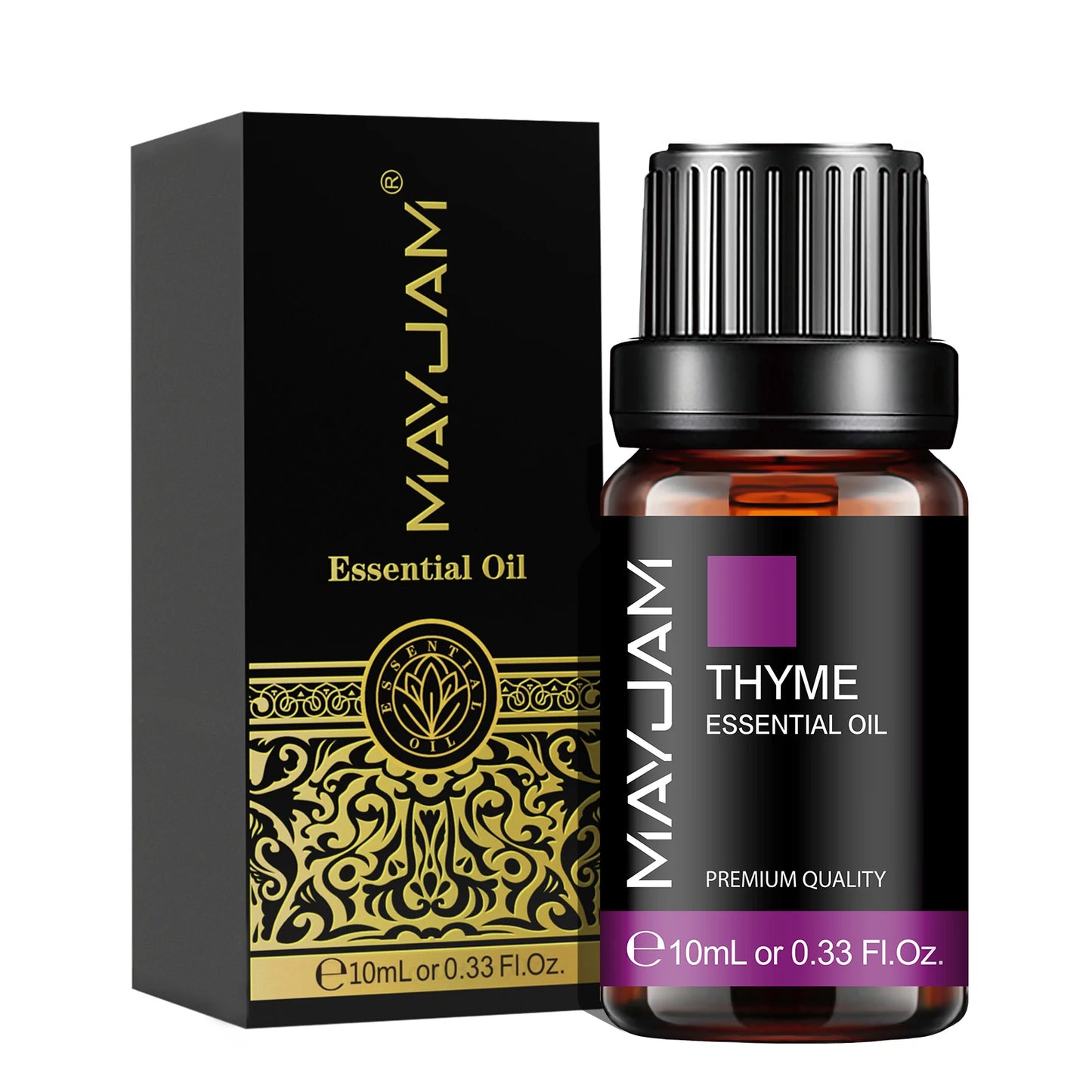 Huile Essentielle MAYJAM 10 ml – Lavande, Eucalyptus, Jasmin, Vanille, Santal | Bien-être & Diffuseur | DelvaBlue