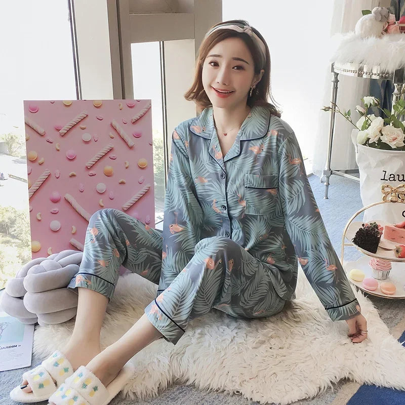 Pyjama Douillet Femme – Ensemble 2 pièces à Motifs
