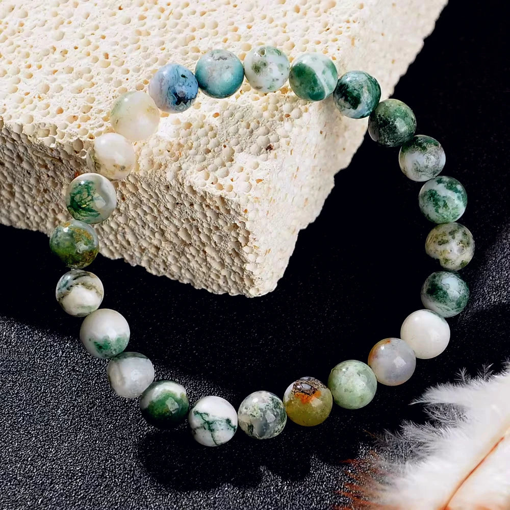 Bracelet Symbolique en Pierres Naturelles – Protection, Apaisement & Énergie Spirituelle
