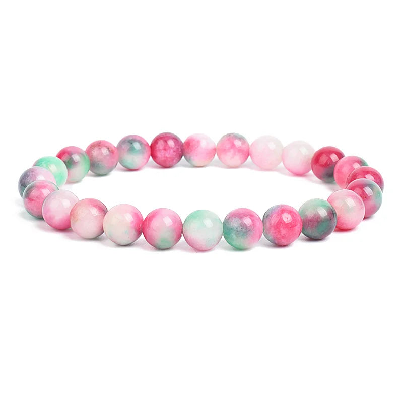 Bracelet Élastique en Pierres Naturelles – Énergie & Élégance