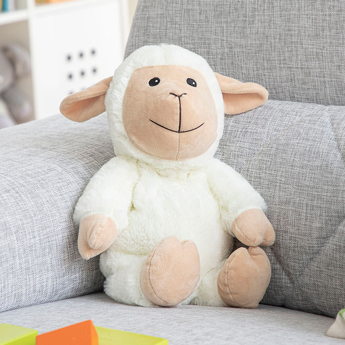 Peluche Chauffante et Rafraîchissante Mouton Doux avec Huiles Relaxantes