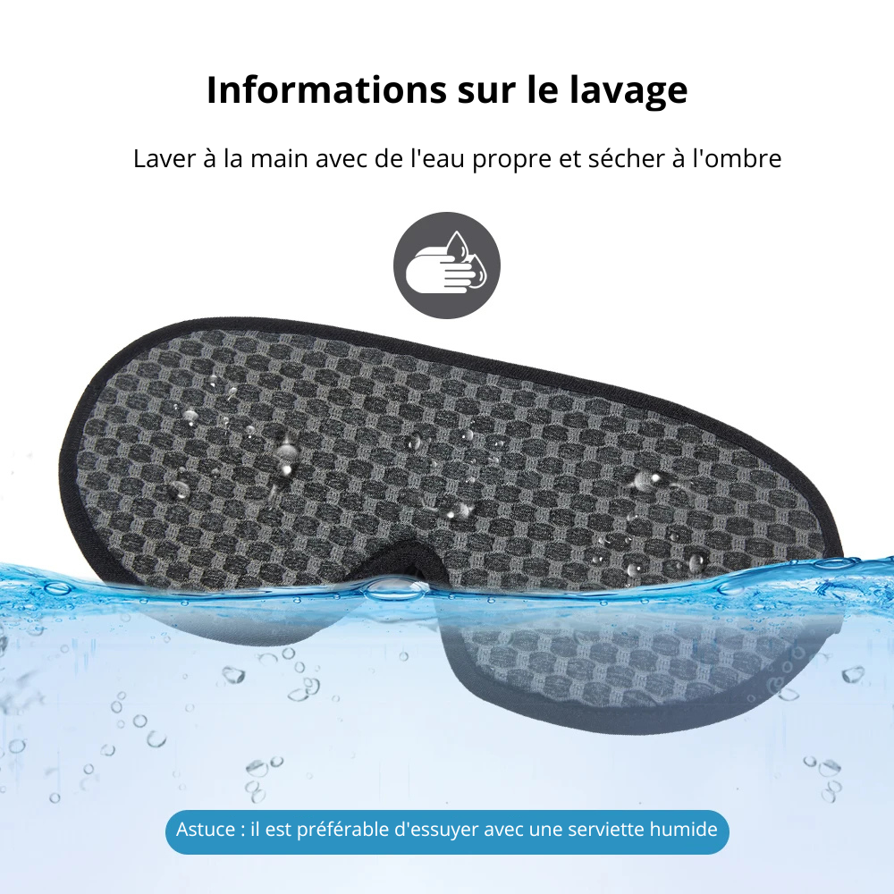 Breathable, light-blocking 3D sleep mask.