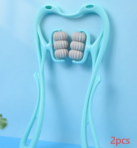 Masseur Manuel à 6 Rouleaux – Soulagement Ciblé du Cou et des Épaules